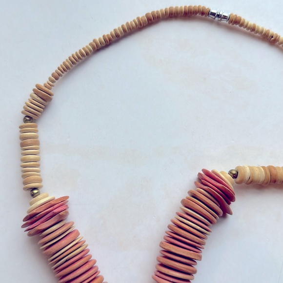 Vintage wood necklace - Picture 3 of 3